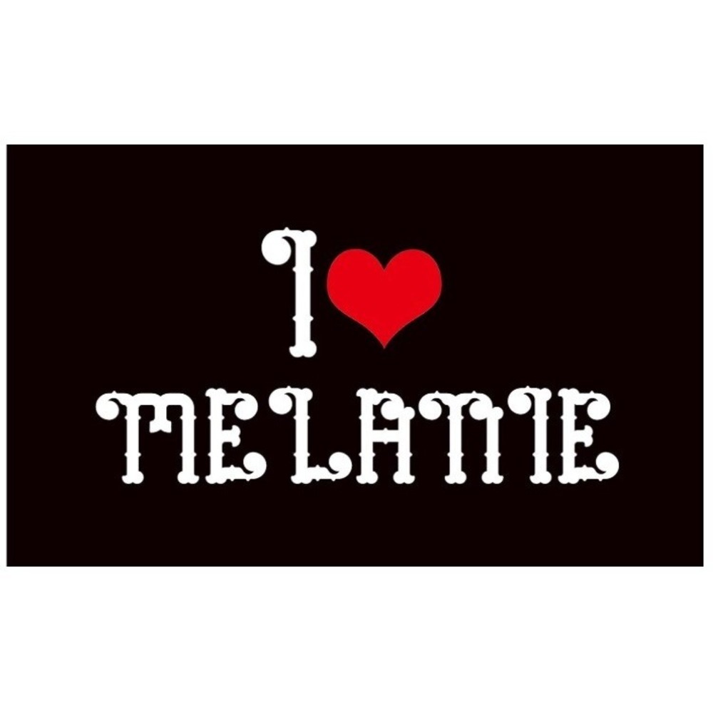 I Love Melanie Banner‎ Flag 3'x5' Melanie Martinez Black Red Heart New Sealed
